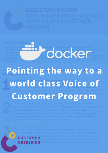Case Study DOCKER Pointing the way to a world class Voice of Customer Program